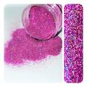 GLITTER HOLOGRAPHIC - HEART PINK 50GR