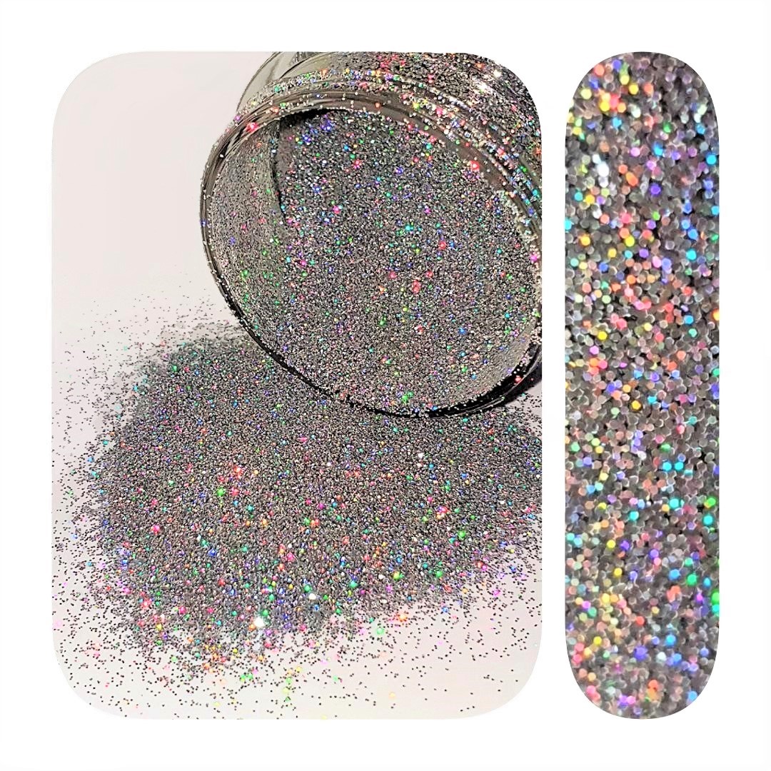 GLITTER HOLOGRAPHIC - SILVER 1/64 50GR